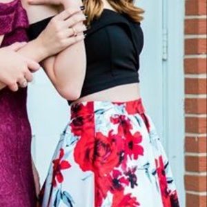 Two piece prom dress
